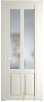 Дверь Profil Doors 2.8.2PD цвет Перламутр белый стекло Матовое
