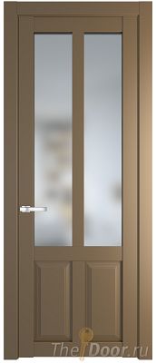 Дверь Profil Doors 2.8.2PD цвет Перламутр золото стекло Матовое