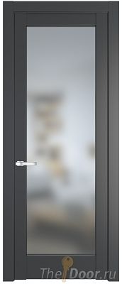 Дверь Profil Doors 3.1.2PD цвет Графит (Pantone 425С) стекло Матовое