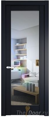 Дверь Profil Doors 3.1.2PD цвет Нэви Блу (RAL 7016) стекло Прозрачное