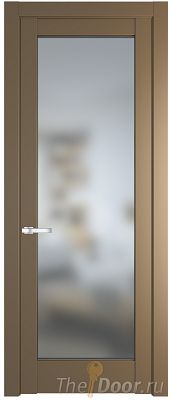 Дверь Profil Doors 3.1.2PD цвет Перламутр золото стекло Матовое