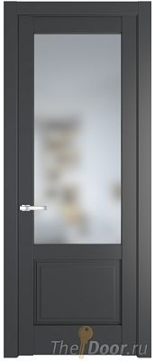 Дверь Profil Doors 3.2.2PD цвет Графит (Pantone 425С) стекло Матовое