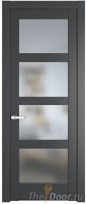 Дверь Profil Doors 3.4.2PD цвет Графит (Pantone 425С) стекло Матовое