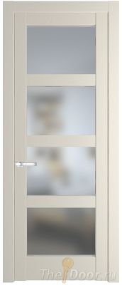 Дверь Profil Doors 3.4.2PD цвет Кремовая Магнолия (RAL 120-04) стекло Матовое
