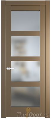 Дверь Profil Doors 3.4.2PD цвет Перламутр золото стекло Матовое