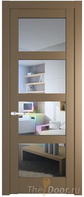 Дверь Profil Doors 3.4.2PD цвет Перламутр золото стекло Прозрачное
