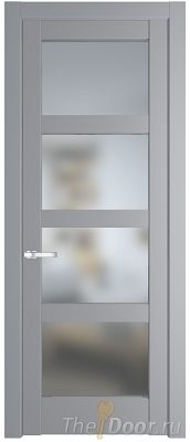 Дверь Profil Doors 3.4.2PD цвет Смоки (RAL 870-02) стекло Матовое