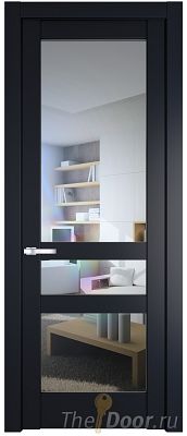 Дверь Profil Doors 3.5.2PD цвет Нэви Блу (RAL 7016) стекло Прозрачное