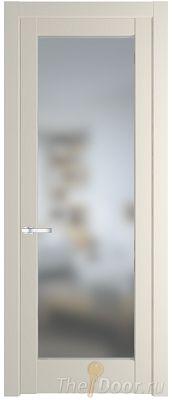 Дверь Profil Doors 4.1.2PD цвет Кремовая Магнолия (RAL 120-04) стекло Матовое