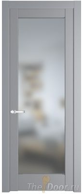 Дверь Profil Doors 4.1.2PD цвет Смоки (RAL 870-02) стекло Матовое