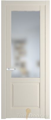 Дверь Profil Doors 4.2.2PD цвет Кремовая Магнолия (RAL 120-04) стекло Матовое