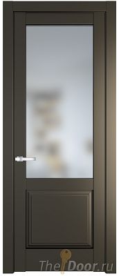 Дверь Profil Doors 4.2.2PD цвет Перламутр бронза стекло Матовое