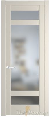 Дверь Profil Doors 4.3.2PD цвет Кремовая Магнолия (RAL 120-04) стекло Матовое