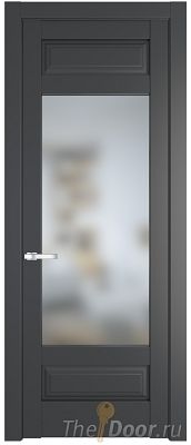 Дверь Profil Doors 4.3.3PD цвет Графит (Pantone 425С) стекло Матовое