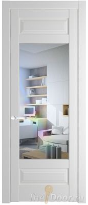 Дверь Profil Doors 4.3.3PD цвет Крем Вайт (RAL 120-02) стекло Прозрачное
