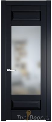 Дверь Profil Doors 4.3.3PD цвет Нэви Блу (RAL 7016) стекло Матовое
