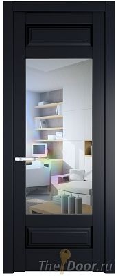 Дверь Profil Doors 4.3.3PD цвет Нэви Блу (RAL 7016) стекло Прозрачное