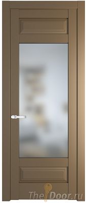 Дверь Profil Doors 4.3.3PD цвет Перламутр золото стекло Матовое