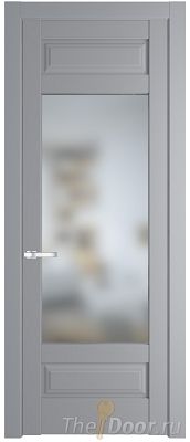 Дверь Profil Doors 4.3.3PD цвет Смоки (RAL 870-02) стекло Матовое