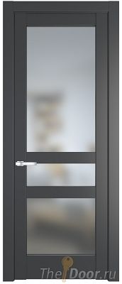 Дверь Profil Doors 4.5.2PD цвет Графит (Pantone 425С) стекло Матовое