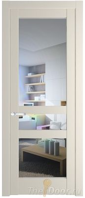Дверь Profil Doors 4.5.2PD цвет Кремовая Магнолия (RAL 120-04) стекло Прозрачное