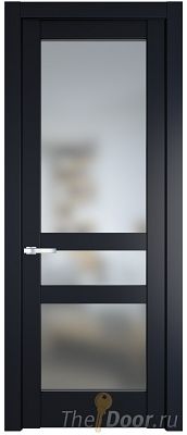 Дверь Profil Doors 4.5.2PD цвет Нэви Блу (RAL 7016) стекло Матовое