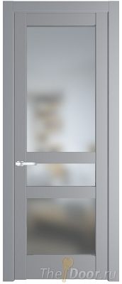 Дверь Profil Doors 4.5.2PD цвет Смоки (RAL 870-02) стекло Матовое