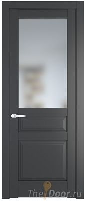 Дверь Profil Doors 4.5.3PD цвет Графит (Pantone 425С) стекло Матовое
