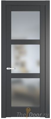 Дверь Profil Doors 4.6.2PD цвет Графит (Pantone 425С) стекло Матовое
