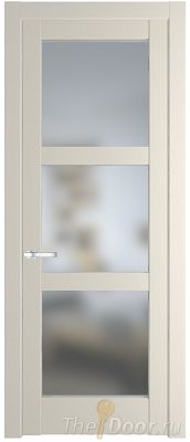 Дверь Profil Doors 4.6.2PD цвет Кремовая Магнолия (RAL 120-04) стекло Матовое