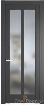 Дверь Profil Doors 4.7.2PD цвет Графит (Pantone 425С) стекло Матовое