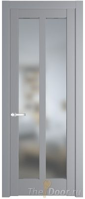 Дверь Profil Doors 4.7.2PD цвет Смоки (RAL 870-02) стекло Матовое