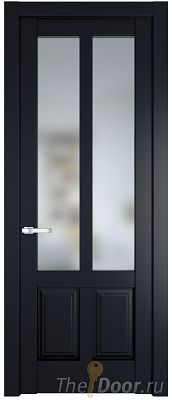 Дверь Profil Doors 4.8.2PD цвет Нэви Блу (RAL 7016) стекло Матовое