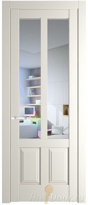 Дверь Profil Doors 4.8.2PD цвет Перламутр белый стекло Прозрачное