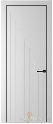Дверь Profil Doors 10PE цвет Крем Вайт (RAL 120-02) кромка Черный матовый RAL9005