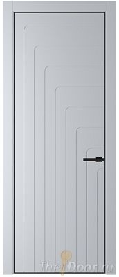 Дверь Profil Doors 10PE цвет Лайт Грей (RAL 870-01) кромка Черный матовый RAL9005