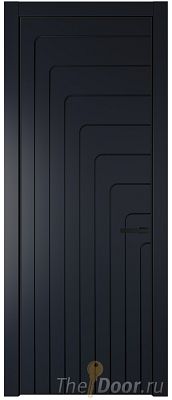Дверь Profil Doors 10PE цвет Нэви Блу (RAL 7016) кромка Черный матовый RAL9005