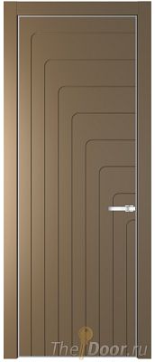 Дверь Profil Doors 10PE цвет Перламутр золото кромка Серебро