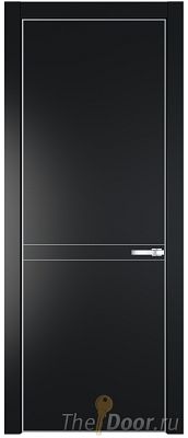 Дверь Profil Doors 11PE цвет Блэк кромка Серебро Дверь Profil Doors 11PE цвет Блэк кромка Серебро