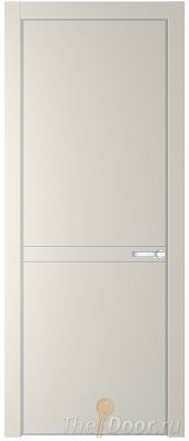 Дверь Profil Doors 11PE цвет Кремовая Магнолия (RAL 120-04) кромка Серебро