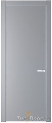 Дверь Profil Doors 11PE цвет Смоки (RAL 870-02) кромка Серебро