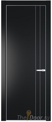 Дверь Profil Doors 12PE цвет Блэк кромка Серебро Дверь Profil Doors 12PE цвет Блэк кромка Серебро