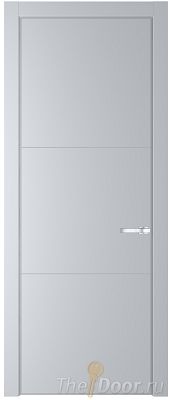 Дверь Profil Doors 13PE цвет Лайт Грей (RAL 870-01) кромка Серебро