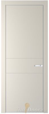 Дверь Profil Doors 14PE цвет Кремовая Магнолия (RAL 120-04) кромка Серебро Дверь Profil Doors 14PE цвет Кремовая Магнолия (RAL 120-04) кромка Серебро