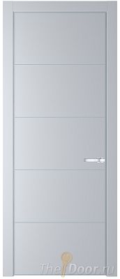 Дверь Profil Doors 15PE цвет Лайт Грей (RAL 870-01) кромка Серебро