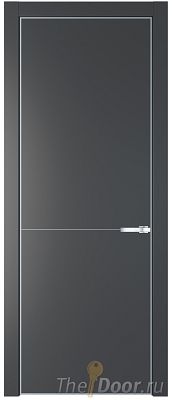 Дверь Profil Doors 16PE цвет Графит (Pantone 425С) кромка Серебро Дверь Profil Doors 16PE цвет Графит (Pantone 425С) кромка Серебро