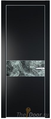 Дверь Profil Doors 17PE цвет Блэк кромка Серебро стекло Атриум серебро Дверь Profil Doors 17PE цвет Блэк кромка Серебро стекло Атриум серебро