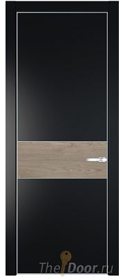 Дверь Profil Doors 17PE цвет Блэк кромка Серебро вставка Каштан Темный Дверь Profil Doors 17PE цвет Блэк кромка Серебро вставка Каштан Темный