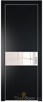 Дверь Profil Doors 17PE цвет Блэк кромка Серебро стекло Lacobel Перламутровый лак Дверь Profil Doors 17PE цвет Блэк кромка Серебро стекло Lacobel Перламутровый лак