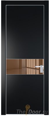 Дверь Profil Doors 17PE цвет Блэк кромка Серебро стекло Зеркало Bronza Дверь Profil Doors 17PE цвет Блэк кромка Серебро стекло Зеркало Bronza
